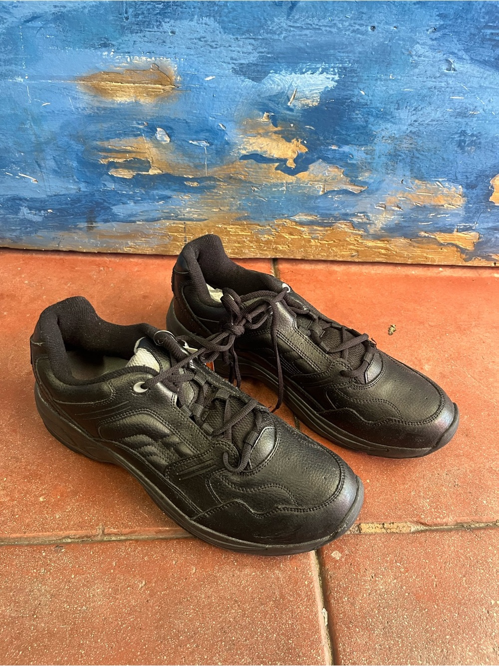 Athletic Works Black Men's Casual Lace-Up Sneakers